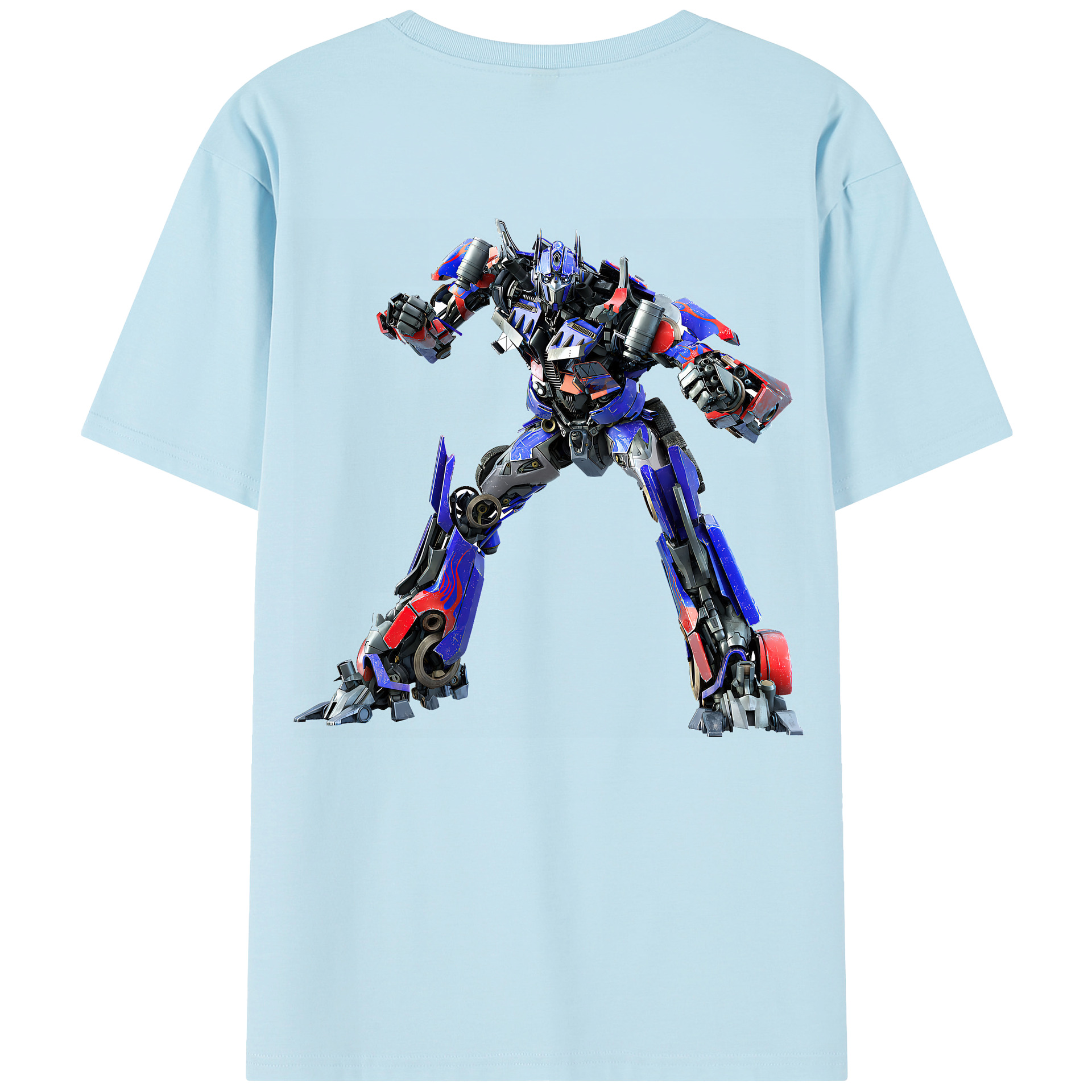 （画像用） Transformers トランスフォーマー 綿100％半袖Tシャツ（背面プリント）